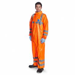 High visibility Dupont Tyvek coverall