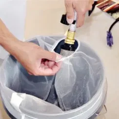 Installing an E-Z Strainer to a paint bucket