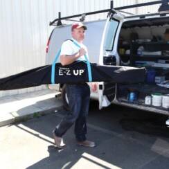 dust containment pole bag